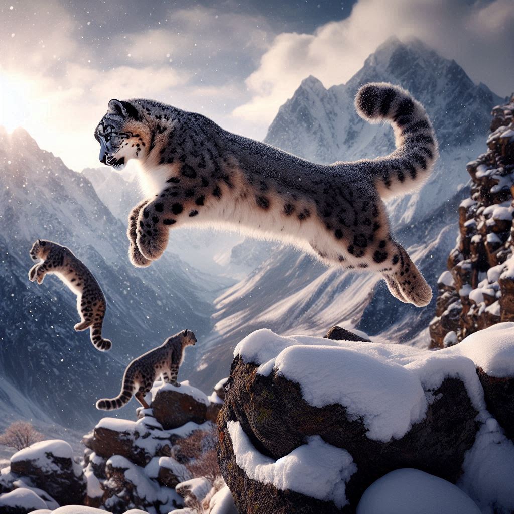 How Far Can a Snow Leopard Jump