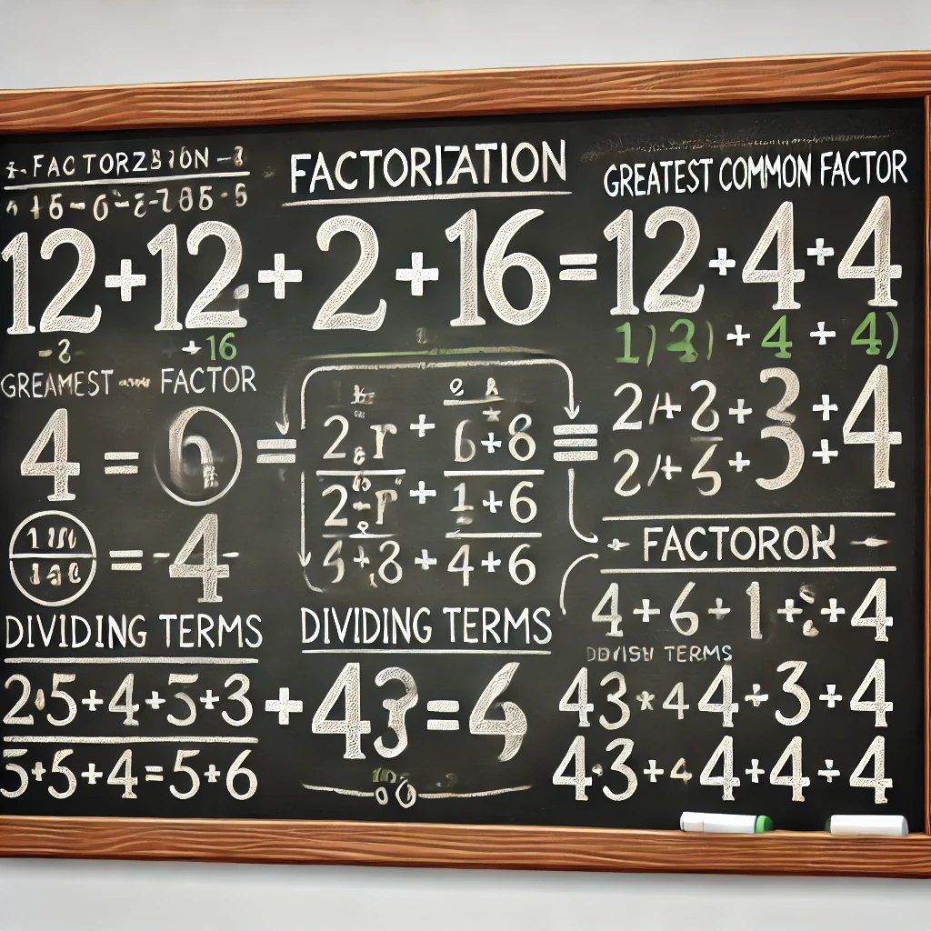 Fully Factorise 12r+16