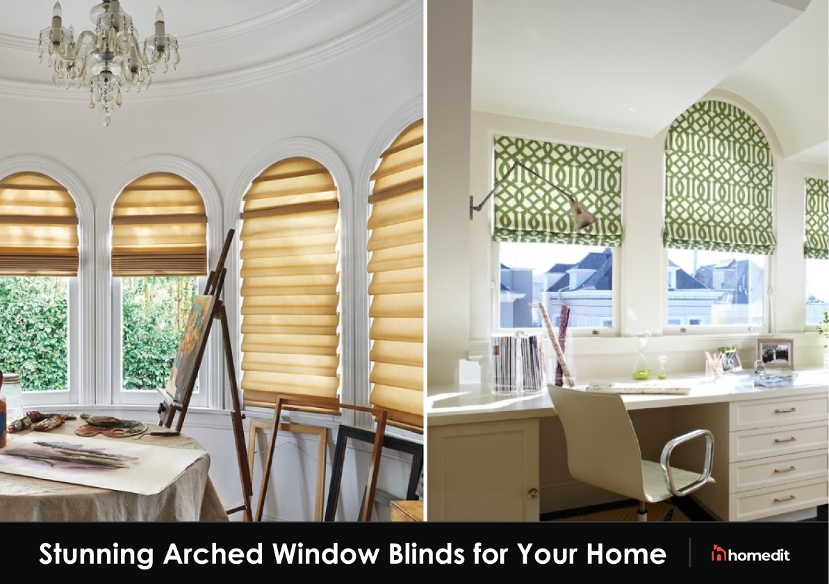 Arched Window Powered Shades