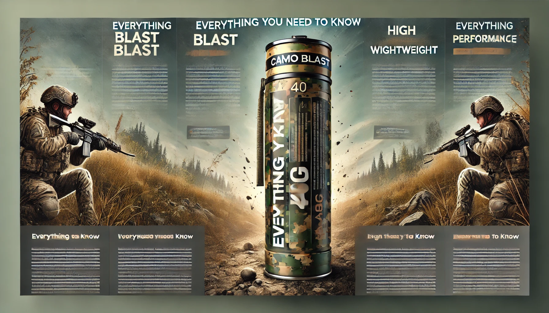 Camo Blast 40g Canister