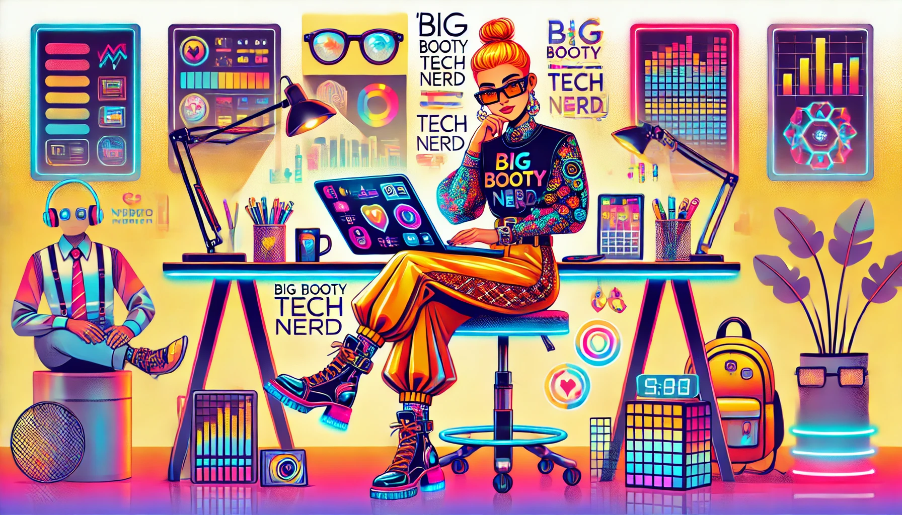 Big Booty Tech Nerd