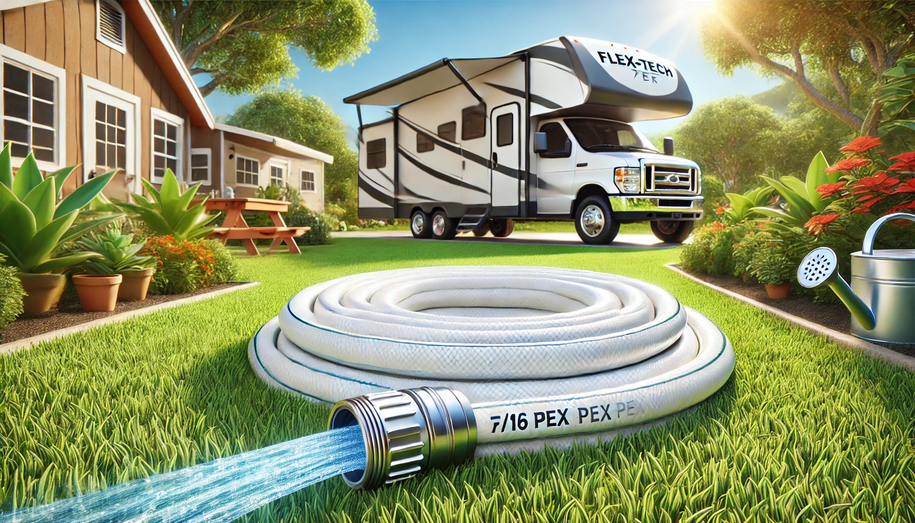 Flex-Tech 7/16 Hose PEX White Water Hose