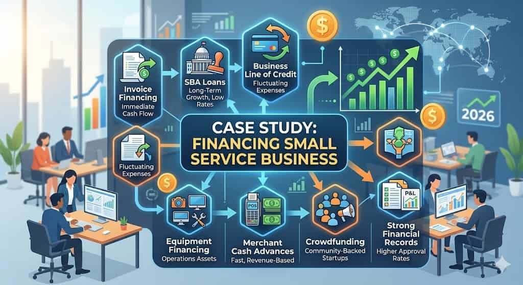 case study financing small service business