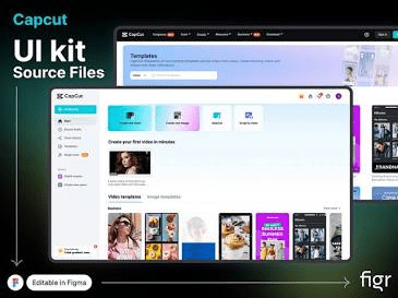 CapCut cloud-based editing workspace illustrating official layout selection.. Source: Dribbble
