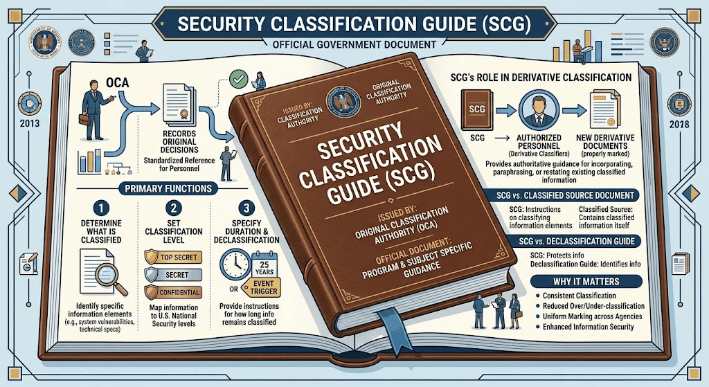 A Security Classification Guide (SCG) Is