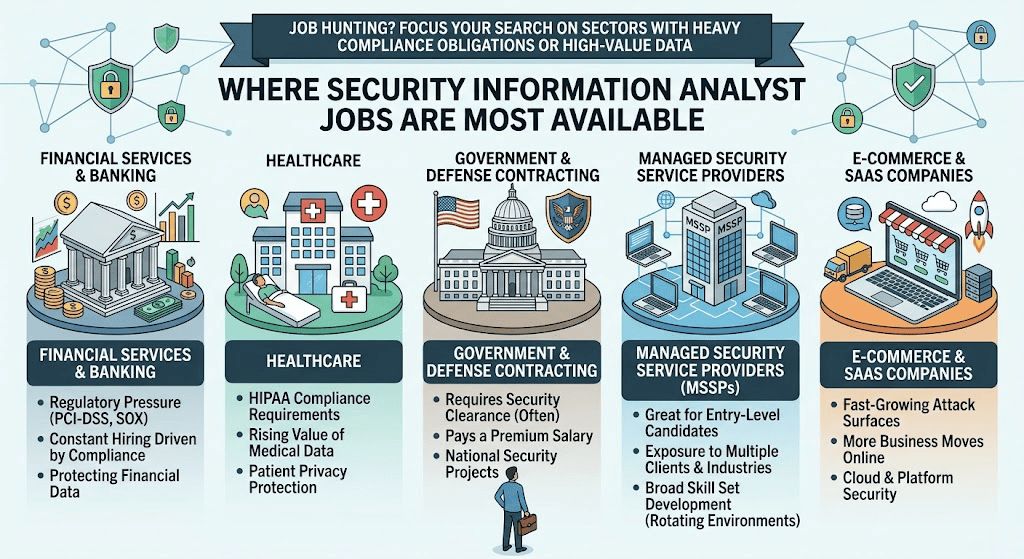 Where Security Information Analyst Jobs Are Most Available