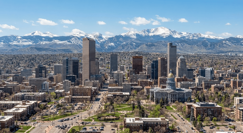Denver, Colorado skyline representing local SEO target market
