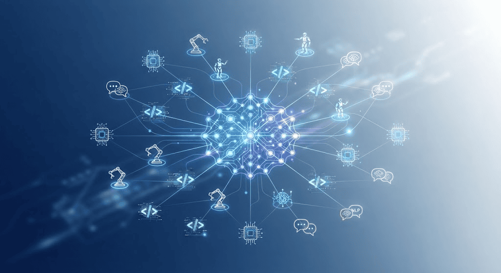 Emerging AI companies to watch in 2026 concept illustration