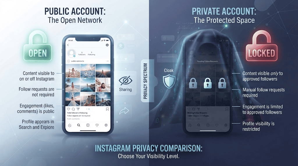 Public vs private Instagram Stories and anonymous viewing