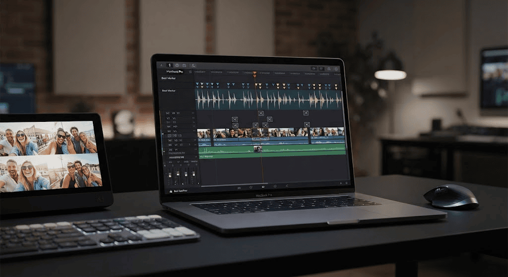 Editing timeline showing beat sync points used to recreate the Ghaus Editz CapCut style